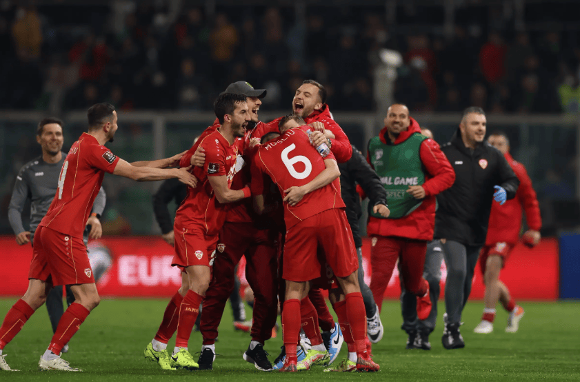 关于北马其顿队表现出色给对手下马的信息