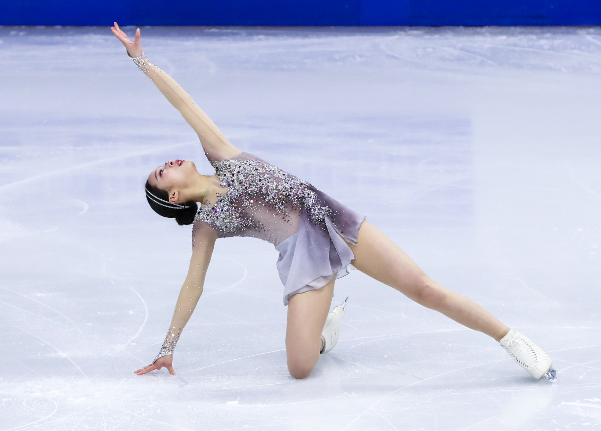 韩国花样滑冰选手以完美表现获得第一名 韩国花样滑冰选手以完美表现获得第一名